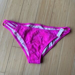 VS Hot pink strappy bikini bottoms